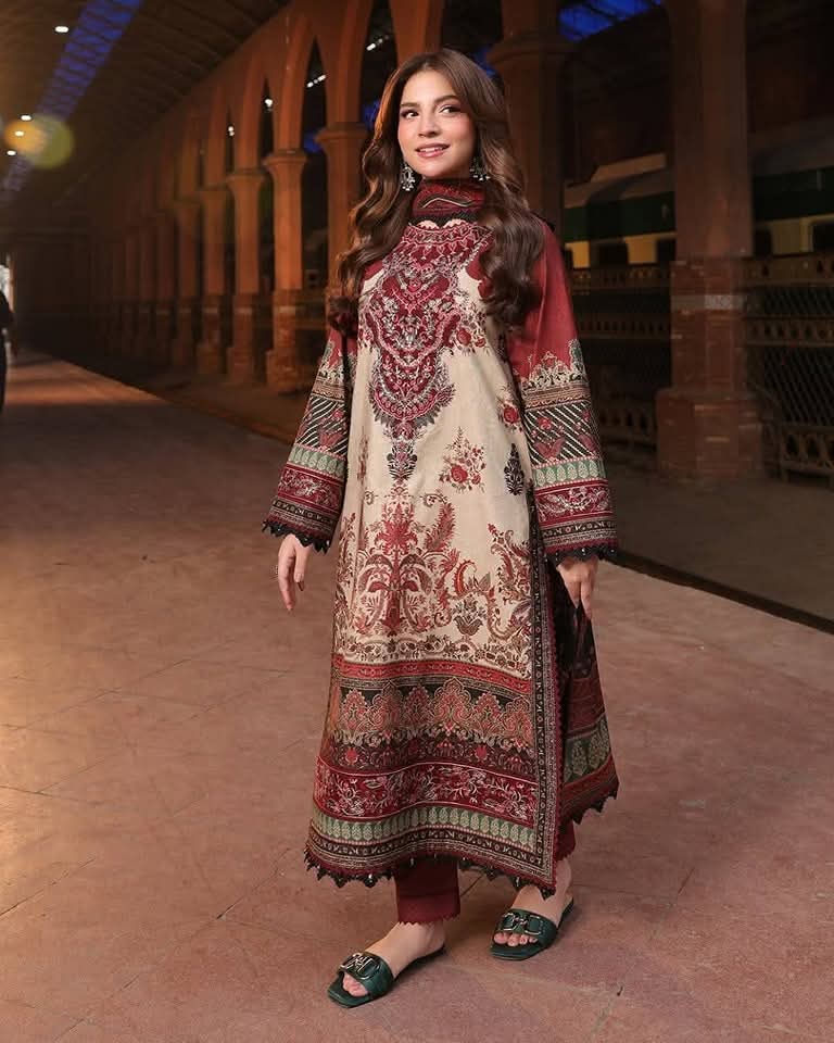 pakistan virel dress Digital Print Three Piece
